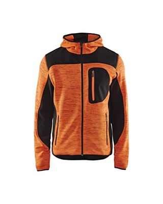 Stickad jacka "4930" med softshell – blad