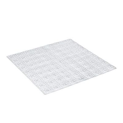 Tatay Alfombra de Bañera Antideslizante de PVC con Ventosas, Resistentes a Moho y Microbios, Anti-Bacteriano, Diseño Barcelona, Translucido. Medidas 54 x 54 cm