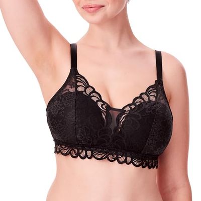 Bali Vrouwen Desire All Over Lace Draadloze BH - zwart - S