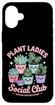 Plant Ladies Social Club Kawaii Gardening Case for iPhone 16 Plus
