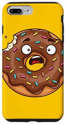 Ciambella Spaventata – Divertente umorismo Dessert Cibo Dolci Custodia per iPhone 7 Plus/8 Plus