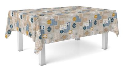 Martina Home Cuisine Oilcloth Tablecloth Blue 250 x 140 cm