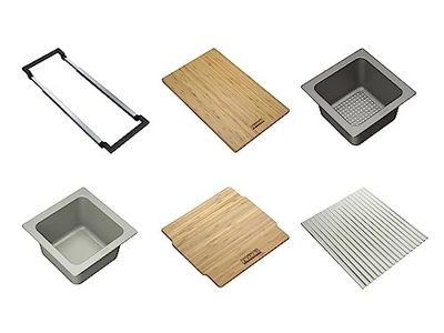FRANKE Sistema universal de accesorios para fregadero de cocina AIUS200, gris