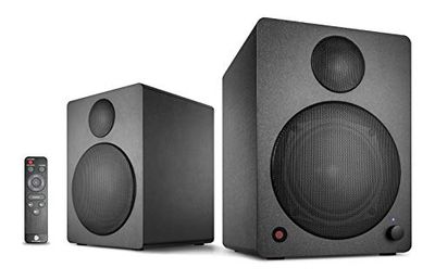 Wavemaster Cube Neo - Kit d'enceintes avec Streaming Câble/Bluetooth 50 W pour TV/PC/Tablette/Smartphone, Noir 66380