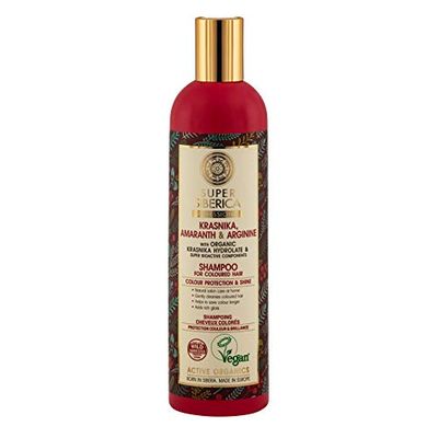 Natura Siberica Super Krasnika, amaranth & arginine. Shampoo for Coloured Hair, 400 ml