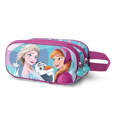 Disney Frozen 2 Family-3D Double Pencil Case, Blue, 22 x 10 cm