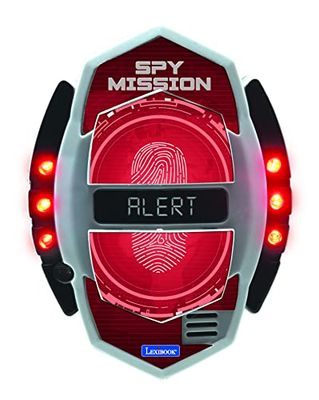 Lexibook, Spy Mission, Détecteur de Mouvement Espion avec Alarme, Effets Lumineux, détecteur jusqu'à 30 centimètres, Noir/Rouge, RPSPY05