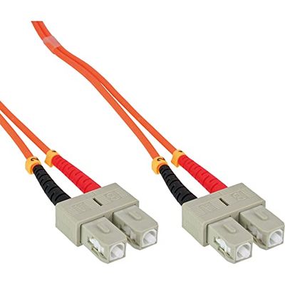 InLine 83502 câble de fibre optique 2 m SC Orange - Câbles de fibre optique (2 m, SC, SC, Male connector / Male connector, Orange)