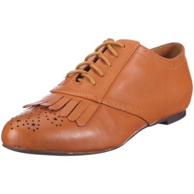 Buffalo London 210-1267 NCP Silk Leather Black 01 115238 - Zapatos de Cuero para Mujer, Color marrón, Talla 42