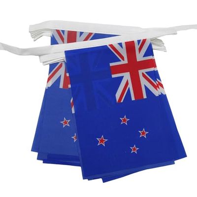 AZ FLAG - New Zealand Bunting Flag - 20 Ft Garland with 20 Small New Zeleander Flags 8'' x 6'' - 100% Polyester String Pennant - 6 meters