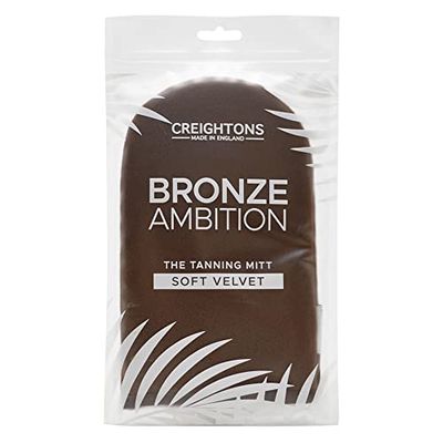 Creightons Bronze Ambition Morbido guanto abbronzante in velluto, ultra morbido e ipoallergenico. Aiuta con l'applicazione di prodotti abbronzanti in bronzo per un'abbronzatura meravigliosamente uniforme.