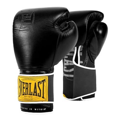 Everlast 1910 Classic Guantes De Boxeo para Entrenamiento, Negro, 340 G (12 Oz)