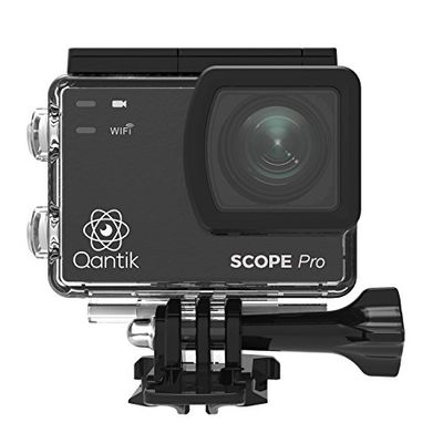 QANTIK - Scope Pro Fotocamera Sport grandangolare 4K Ultra HD Action Camera Touch Screen Stabilizzatore d'immagine WiFi impermeabile 30M
