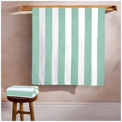 GC GAVENO CAVAILIA Toalla de Playa de Microfibra Grande, superabsorbente, sin Arena, Toalla de Playa Extragrande para Adultos (100 x 200 cm), Suave, compacta, Ligera (1 Pieza), Color Verde Salvia