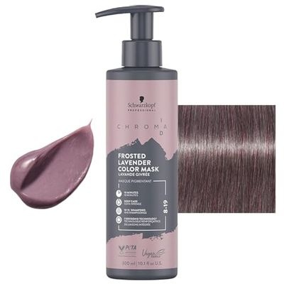 Schwarzkopf Professional CHROMA ID färgmask semi permanent mix ton färgsystem uppfriskande uppfriskande intensiv vård djupförpackning vegan formel 8-19 frost lavendel 300 ml