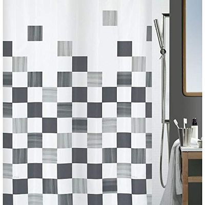 Spirella Tenda da Doccia Parte in Poliestere 120x200 cm Grigio