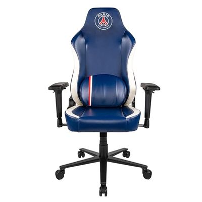 Konix PSG Gaming-bureaustoel, 150° zithoek, glad PU-leer, metalen basis, verstelbare 4D-armleuningen, blauw