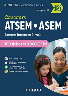 Concours ATSEM/ASEM 2020/2021 - 100 Fiches et 1 000 QCM: 100 Fiches et 1 000 QCM (2020-2021)