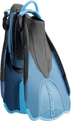 CRESSI Maui Short Fins - Pinne Corte Regolabili destinate al Nuoto e Allo Snorkeling, Blu/Azzurro, M/L (41/44), Unisex Adulti