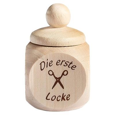 Chinchilla® Boîte à Premiers Loquets avec impression en bois d'érable 3 × 3 cm | Made in Germany | pour des souvenirs spéciaux | Enfants/Bébé Boîte à Dents pour dents de lait