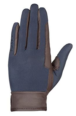 PFIFF 102815 - Guanti da equitazione Light, colore: Blu/Marrone M