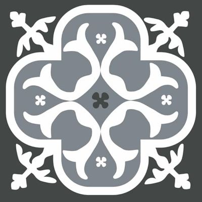 Draeger Paris - Stickers carrelage 15x15 cm Lys Noir