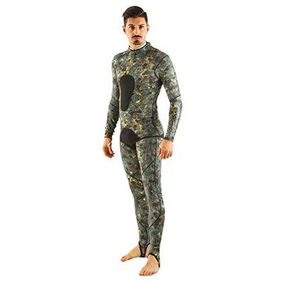 Seac Pirana Lycra våtdräkt liten, grön kamouflage
