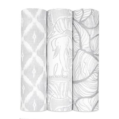 aden + anais Inbakerdeken - Pack van 3, Culture Club | Zijdezacht 120 x 120 cm | Grote 100% Ademende Bamboe Mousseline Katoen Inbakerdoek Set voor Baby Meisjes & Jongens | Pasgeboren & Baby Sleep
