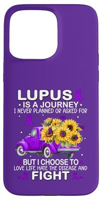 Truck and Sunflower Lupus Is A Journey I Never Planned Case for iPhone 15 Pro Max