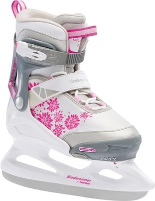 Rollerblade Bladerunner Ice Micro Ice Girls Junior, verstelbaar, roze en wit, schaatsen