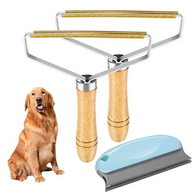 Lot de 3 Rouleaux Anti-Peluches, Fuzz - pour Tapis, vêtements, Poils d'animaux