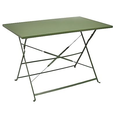 Home Deco Factory - HD7248 - Table De Repas Pliante Palerme Kaki 110 x70 x 71 cm