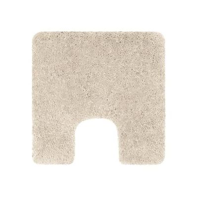 Spirella - Tapis de Salle de Bain Microfibre Highland, Dos Antidérapant, Séchage Rapide, Poils Longs 40mm, Lavable en Machine + Sèche-Linge - 55 x 55 cm - Beige