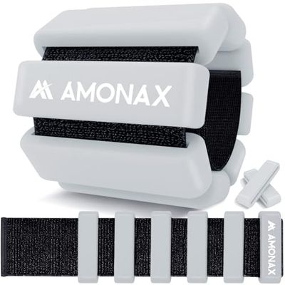Amonax AMONAX Adjustable Pesas Para Tobillos, Tobilleras Gimnasio Pesas Tobillos Para Mujeres Y Hombres, 2x1kg Pesas Tobilleras, Pesas Muñecas De Pilates, Pesas Para Muñecas Y Tobillos Para Yoga