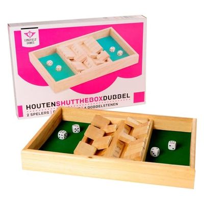 Engelhart - Juega de Mesa Shut The Box de Madera 2 Jugadores - 300410