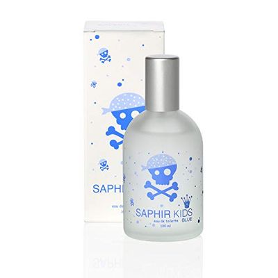 PARFUMS SAPHIR Kids Blue - Eau de Toilette para niños - 100 ml, el embalaje puede variar