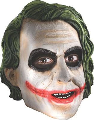 Rubie's Officiell vuxen Joker 3/4 vinylmask