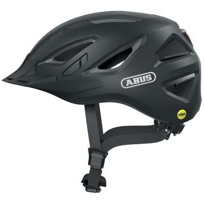 Abus Velvet Black S, unisex-volwassen helm, zwart (rood), S