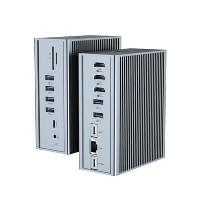 Docking Station per laptop M1/M2 MacBook Pro/Air, 16 in 1 3 x 10 Gbps Triple Display Docking Station con 3 x 4 K HDMI, 100 W PD, 8 USB, Ethernet, audio USB C adattatore per Windows/MacOS