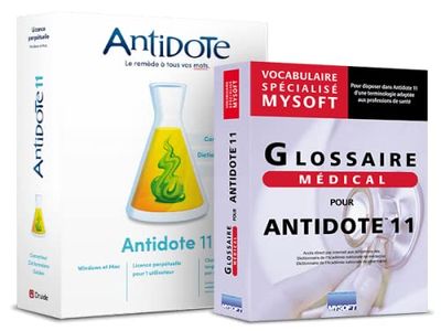 Antidote 11 (français ou anglais) + Glossaire médical - PC ou Mac