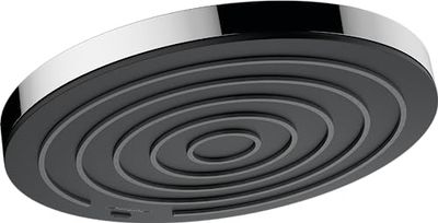 hansgrohe Pulsify S - Soffione doccia a risparmio idrico 8,4 l/min (EcoSmart), Doccia a pioggia rotondo (260 mm) con 1 getto, con funzione anticalcare, cromo, 24141000