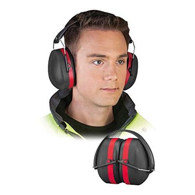 Reis OS-Super öronmuffar, svartröda, uni (medium) storlek, paket med 10