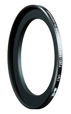 B+W adapterring diameter 52 mm voor vlakfilterhouder, 100 x 100 mm zwart, zwart, 58 mm