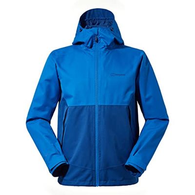 Berghaus Fellmaster InterActive Giacca impermeabile in Gore-Tex da uomo, Limoges/Turkish Sea, XS
