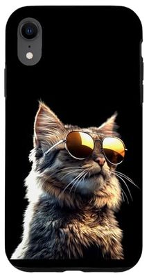 Gatto Maine Coon Occhiali da Sole Carino il Gatto Maine Coon Custodia per iPhone XR