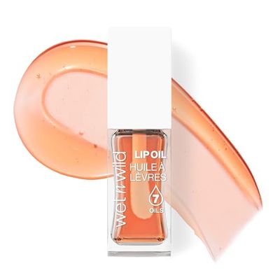 Wet n Wild Lip Oil, Nutritivo y No Pegajoso Lip Gloss Potenciado por 7 Aceites Naturales, Fórmula Ligera para Efecto de Brillo Espejo, Orange Blossom