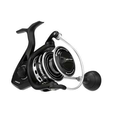 PENN Pursuit IV zoutwater spinmolen - spinvissen, voor allround gebruik, boot, kajak, oever, zwart zilver, 6000