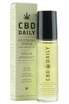 Earthly Body XEUCBDSO010 Cbd Daily Sérum apaisant Boule à rouleaux Quotidien, Multicolore, 10 ml