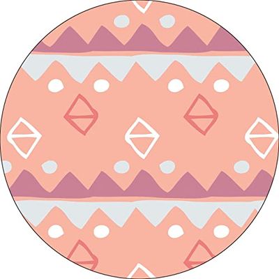 Bonateks, Runt digitalt tryckt musmatta, halkfri undersida, för kontor och hem, diameter: 22 cm
