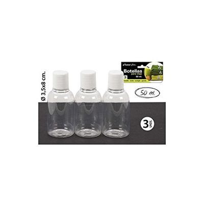 NATURAL CARE - Bouteilles de voyage 50 ml, 3 unités.